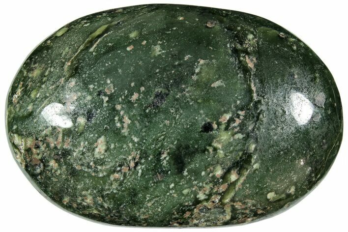 Polished Jade (Nephrite) Palm Stone - Afghanistan #220999